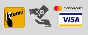 Big Creek Stables accepts Interac, cash, Mastercard, and Visa